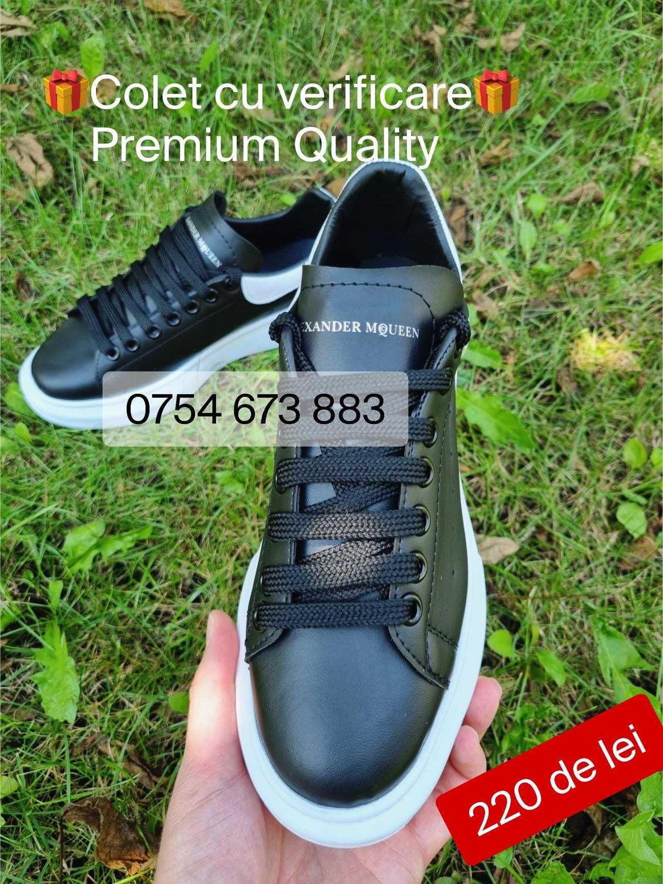 Adidasi Sneakersi McQueen Premium Black&White Unisex