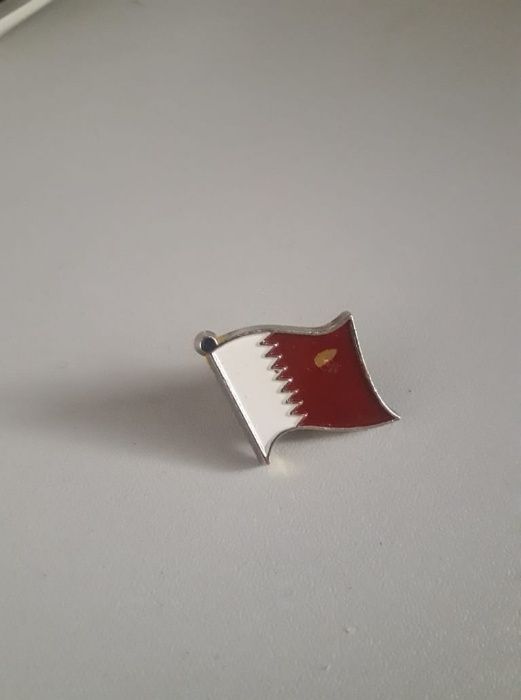 Колекционерска значка със знамето на Катар, Qatar Pin