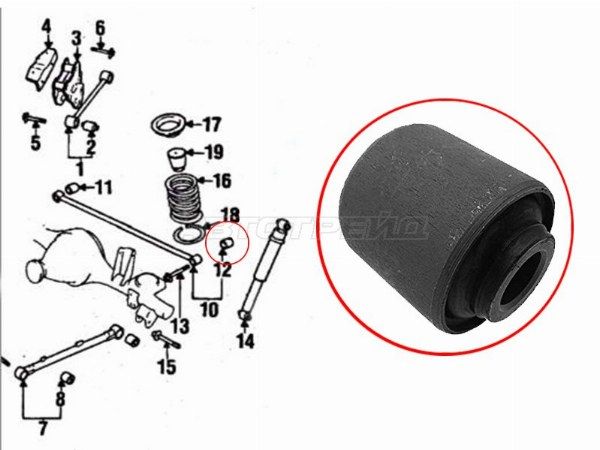 Сайлентблок Nissan Pathfinder
