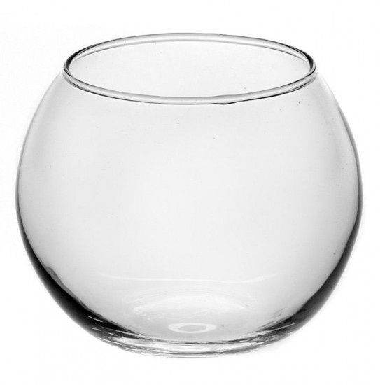 Стеклянная ваза шар