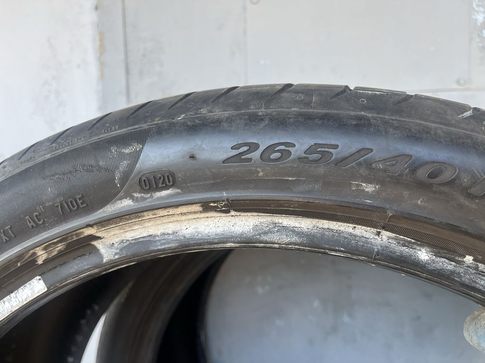 4 бр. гуми спорт пакет 265/45/21 и 295/35/21 Pirelli DOT 0120 4,5-5 mm