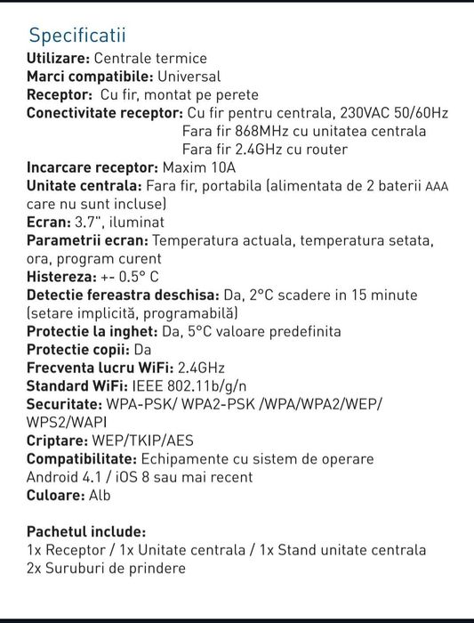 Thermostat wi-fi Tellur TLL331151