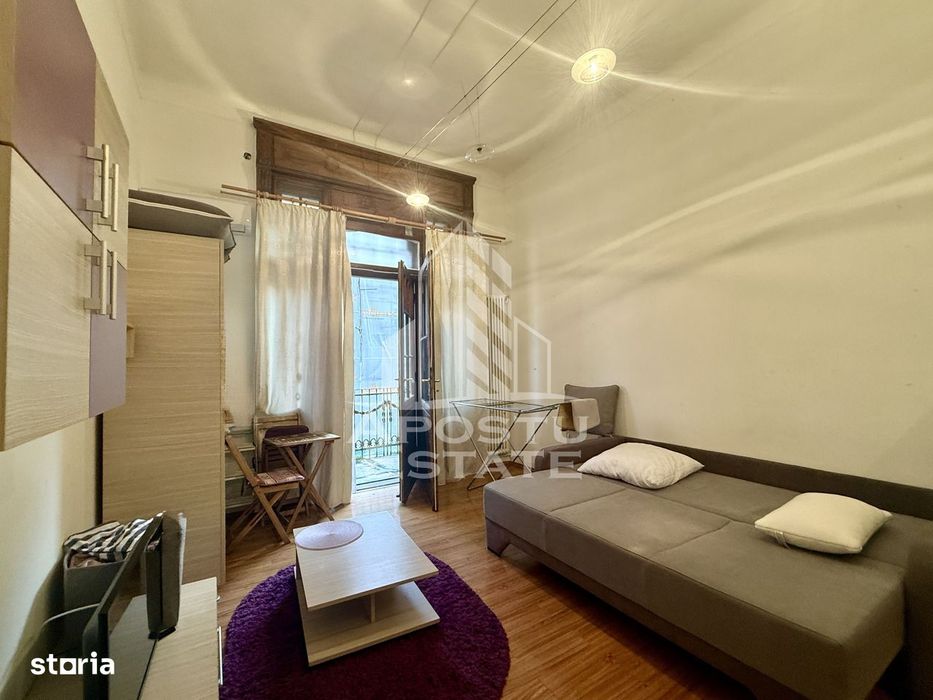 Apartament o camera, 30mp, balcon deschis, Ultracentral