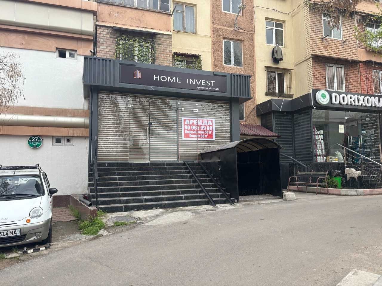 Сдается в Аренду 60 м. Первый Этаж + подвал 60 м.