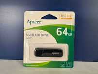 USB Флешка 64Gb Apacer AH355, USB 3.1, Black