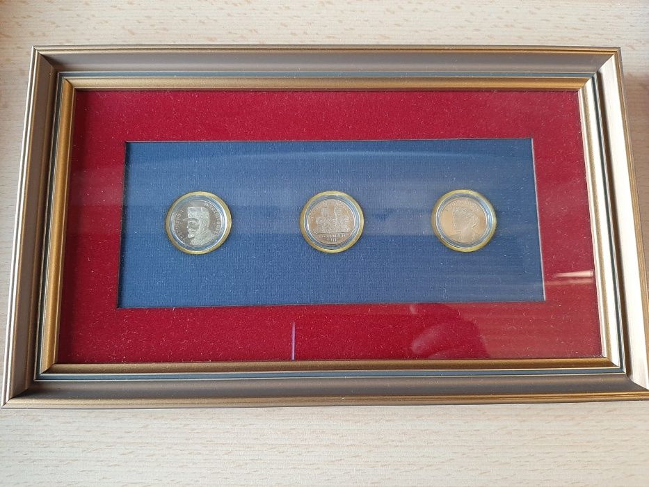 Tablou Monede Romanesti - Unirea 1918. Ferdinand/Maria/Unirea - BNR