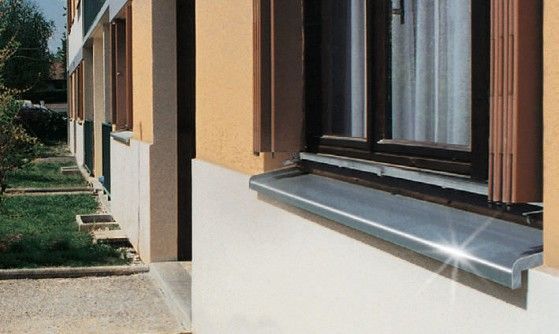 Glaf - Pervaz aluminiu exterior, Glf PVC interior