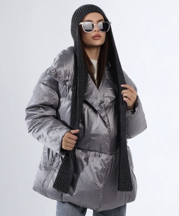 Шапка взяная серый