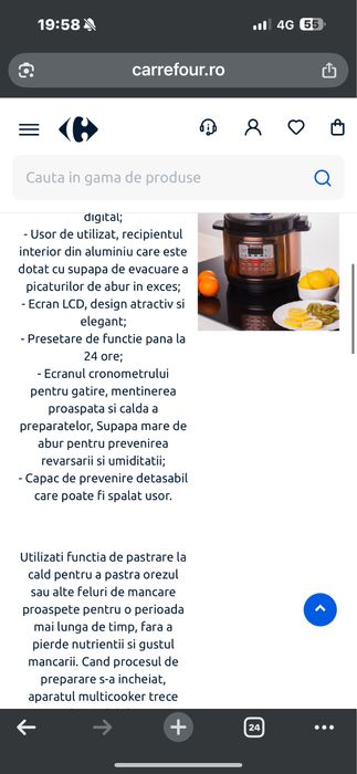 Multicooker ELECTRIC Minerva Experience D508/5L/900W/14 programe