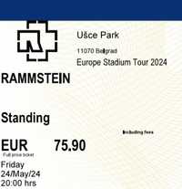 Билет за концерта на Рамщайн в Белград на 24.05.2024 г.