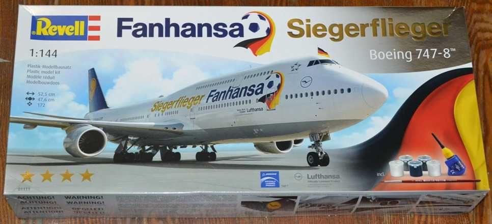 Модель самолёта Boeing 747-8 Lufthansa Fanhansa 1/144
