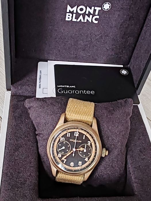 Ceas Montblanc 1858 Bronze Automatic Chronograph Acte-Cutie!