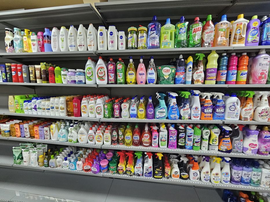 Rafturi metalice perete 2540x1250x500mm cu baza de 500mm și polite 400