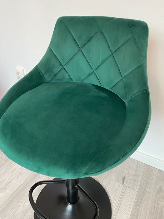 Scaun bar pivotant modern cu spatar, reglabil