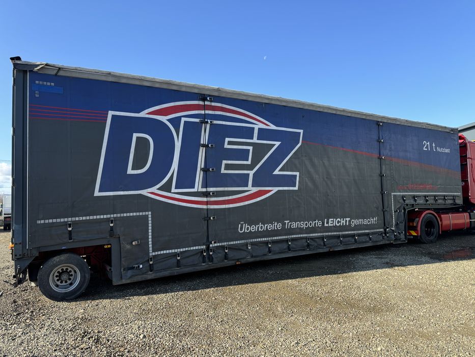 VARIANTE / Trailer agabaritic MEUSBURGER MPG-1 - axa viratoare