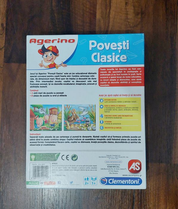 Set puzzle 4 povești clasice, piese mari