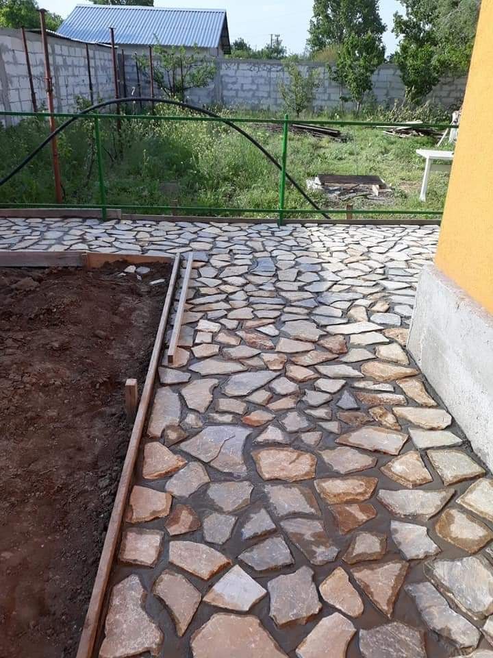 Piatra naturala de munte de Grecia 100%. Lucrez în toată Țara