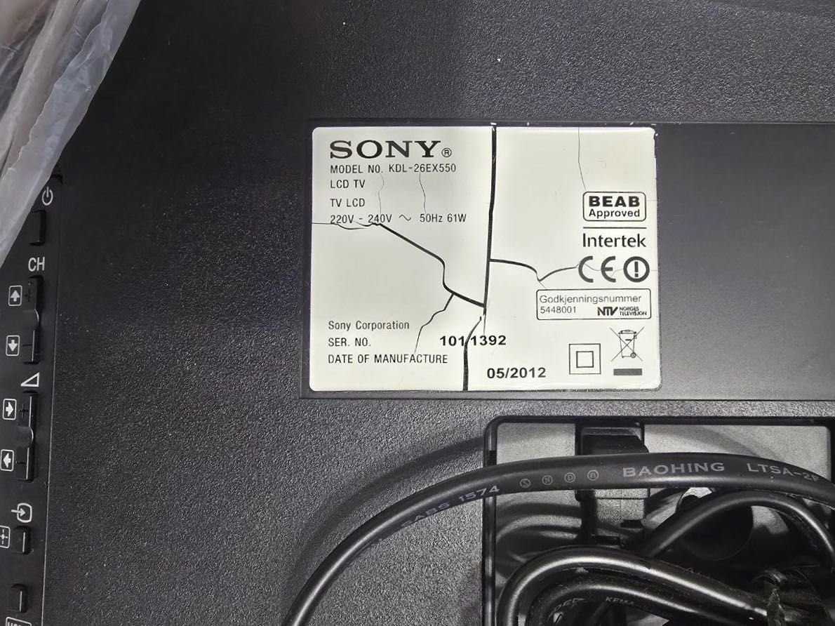 Телевизор Sony KDL-26EX550