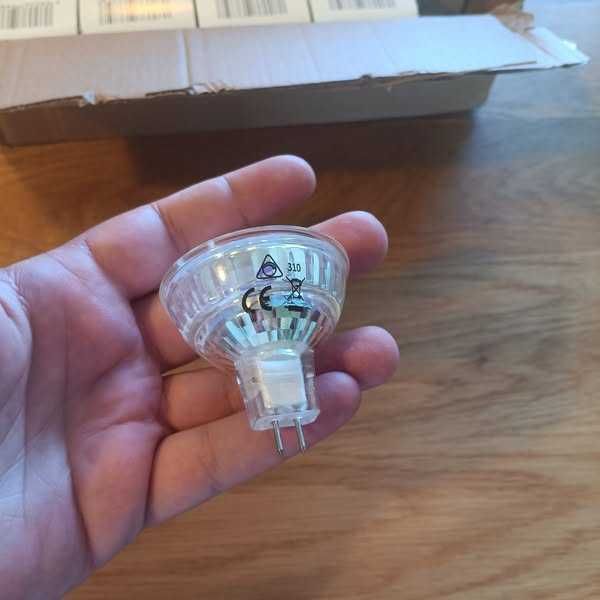Комплект 10x LED крушки MR16 GU5.3, 3W, 2700K димируеми
