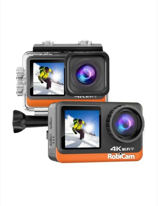 Спортна екшън камера, Robicam, 16MP, 4K, WiFi, AT-Q80TR