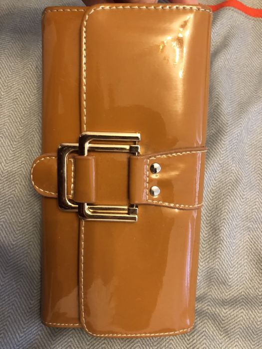 Portofel nou portocaliu lucios