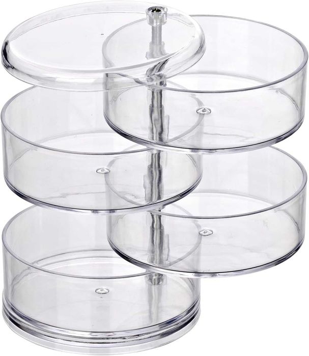 Прозрачен органайзер за козметика Wenko DE – 4 отделения, акрил НОВ DE