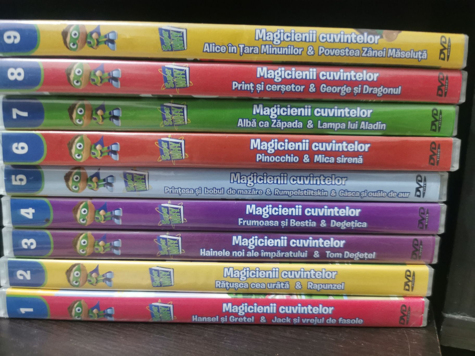 Vând /schimb Colectie 9 dvd uri educative Magicienii cuvintelor