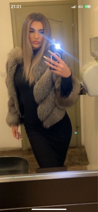 Blana naturala din vulpe polara