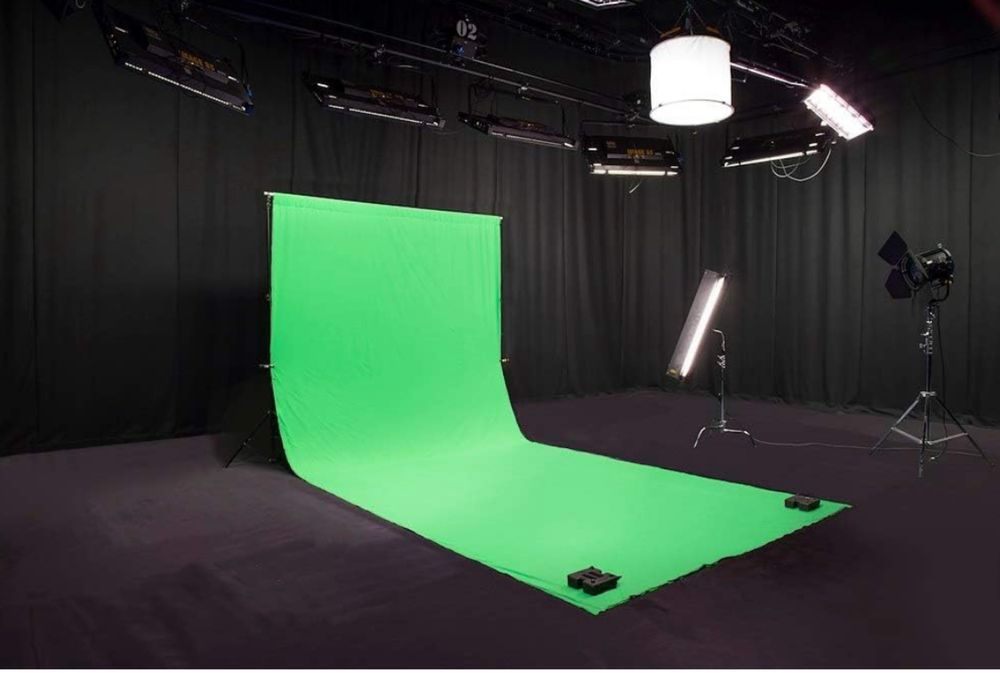 Зелен екран. 3х6. Зелен фон. Chroma. видео. фото. камера