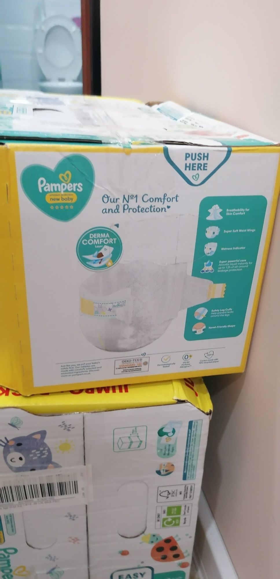 Pampers 76 броя от 4 до 8 кг