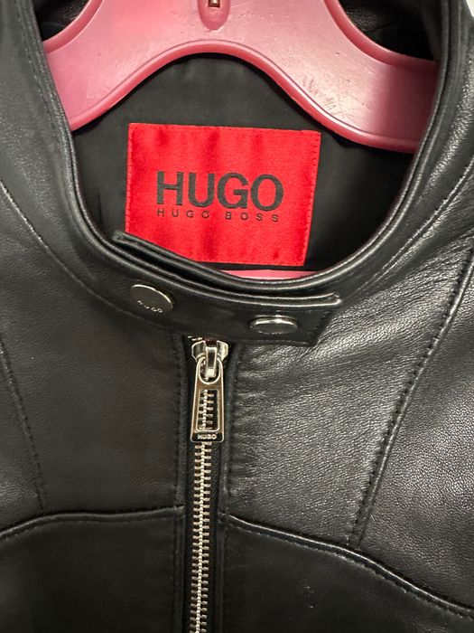 Естествена кожа яке HUGO XS