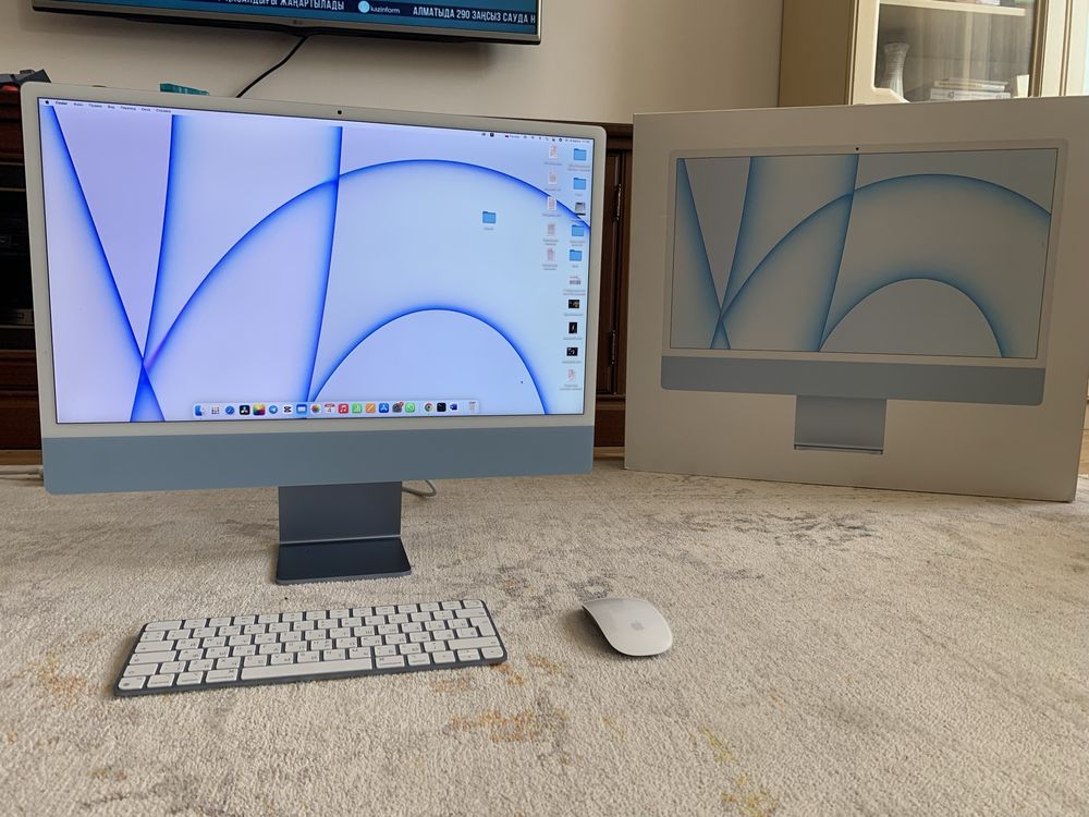 iMac 24, на чипе М1, оперативка 16Гб, память 2Тб,