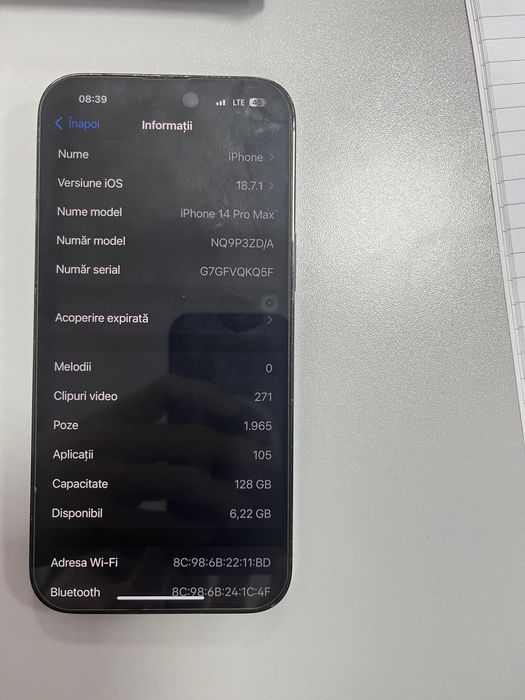 Iphone 14 pro max 128 gb