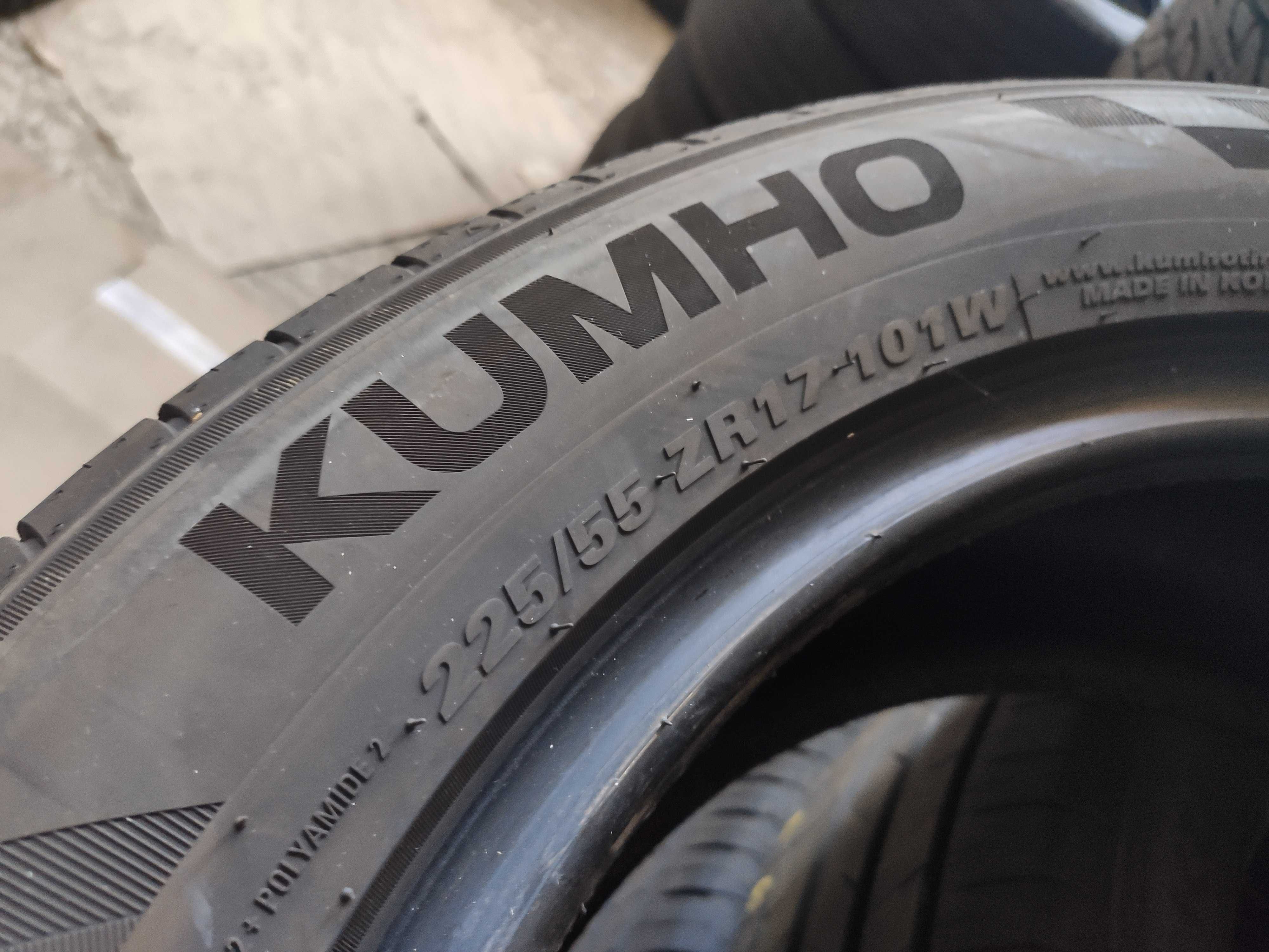2бр Летни гуми 225 55 17 - Kumho - DOT 20203