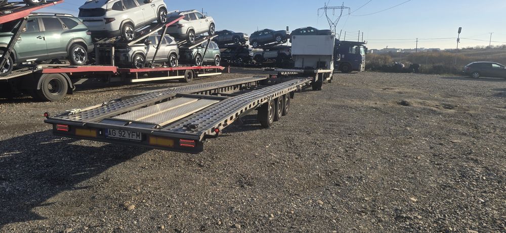 Platforma iveco daily transport auto remorca 2 poziti