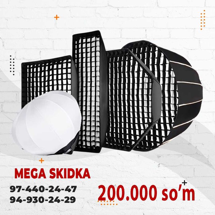 Студийные софтбоксы для свет | Softbox studiya uchun