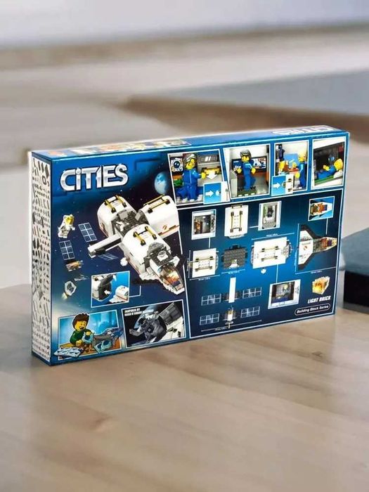 Конструктор Лунная космическая станция  City 436деталей лего совместим