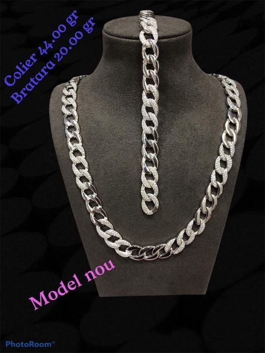 Lant-colier argint 950 ! Cântărește 50-51 grame argint !! Calitate sup