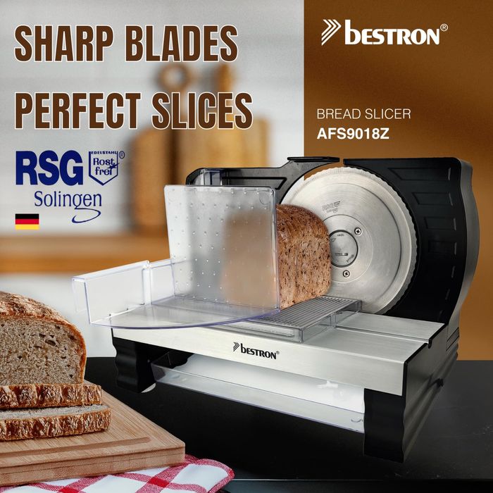 Feliator de pâine Bestron cu lamă din oțel inoxidabil RSG,