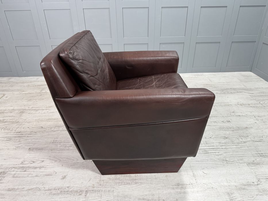 Винтидж, кожен фотьойл на Georg Thams от 60-те Д1053