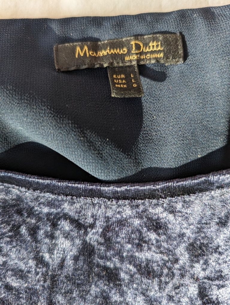 Bluza catifea Massimo Dutti mărime L