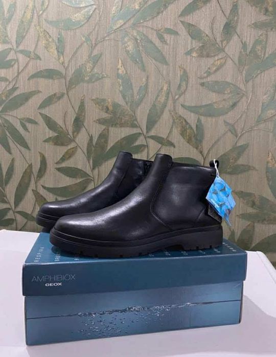 Ghete piele GEOX Amphibiox Waterproof Bărbați