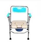 Scaun cu WC de camera pliabil, din aluminiu, max 180kg