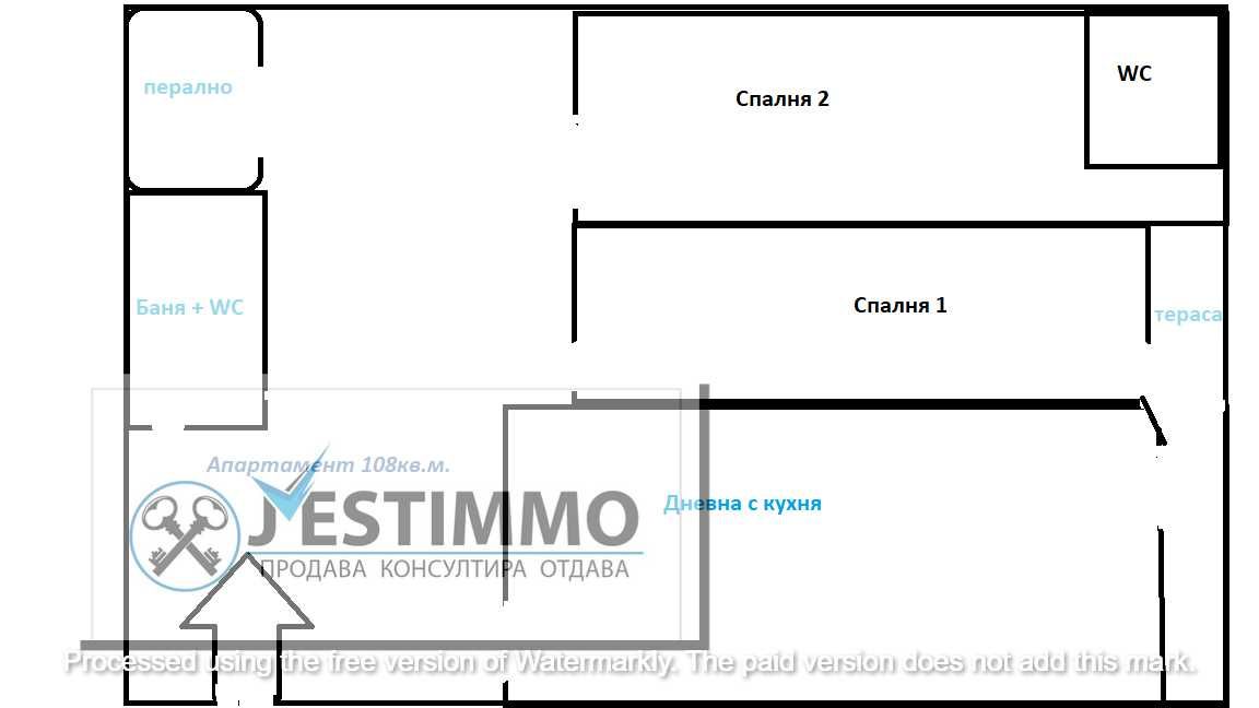 Чайка КОМФОРТен апартамент с ДВЕ спални тристаен JestIMMO