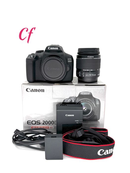 Canon EOS 2000D 24.1MP Kit cu Obiectiv EF-S 18-55mm IS II - Ca nou !