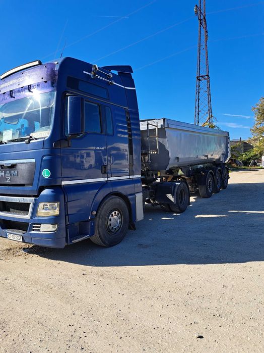 Man Tgx si bena piatra Schmitz