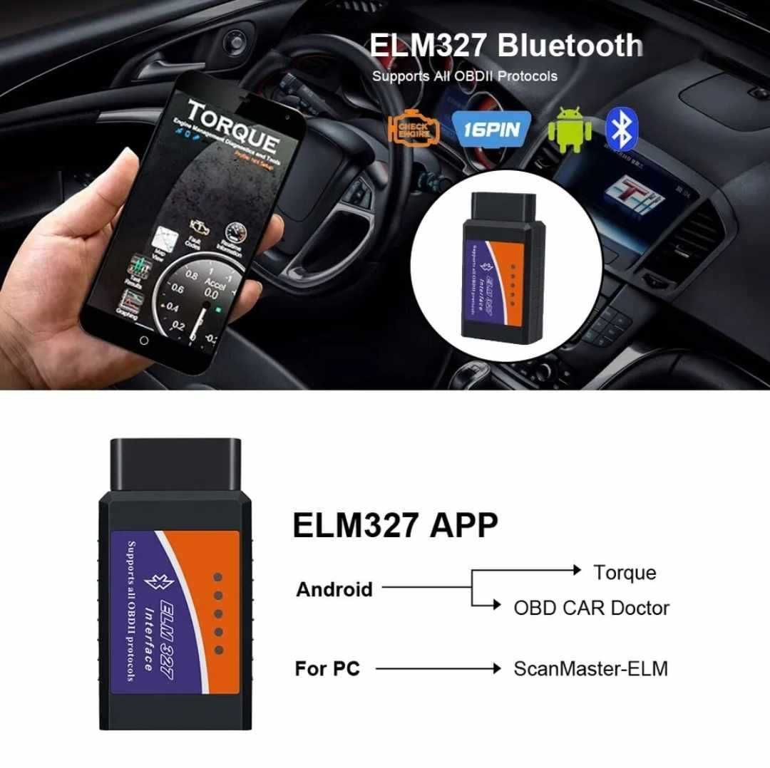 Diagnoza OBD2 ODB2 NOUA auto WIFI ELM 327  pentru Android si Windows