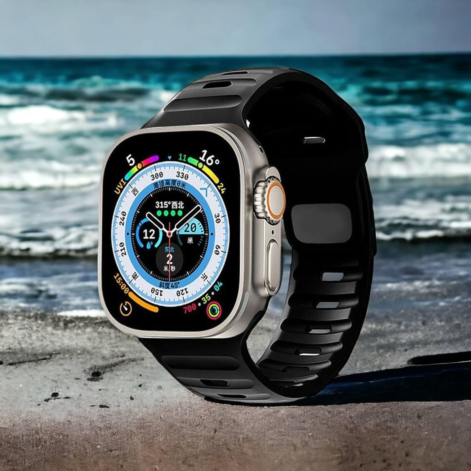 Каишка tech protect icon line за apple watch ultra/ ultra 2 black