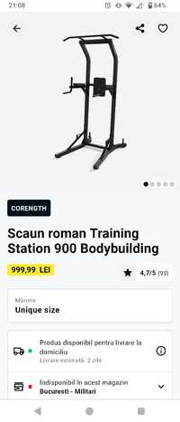 Scaun roman Training Station 900 Bodybuilding