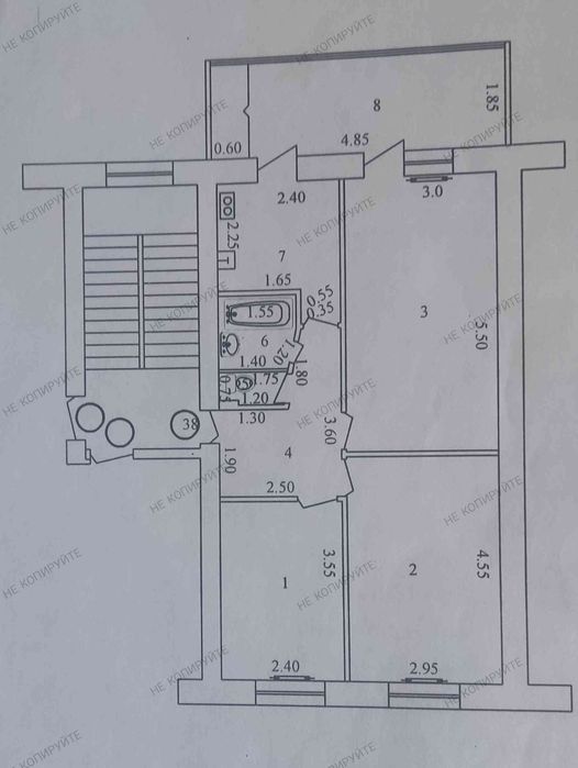 Квартира 3х комнатная